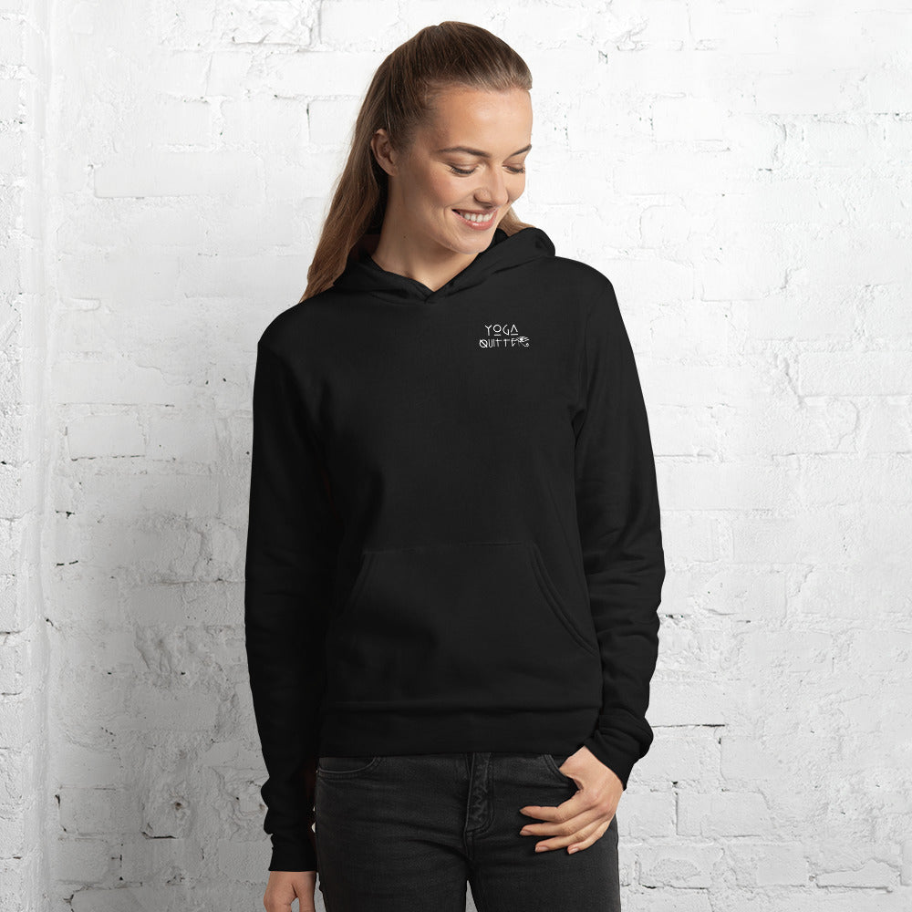 Yoga Quitter Unisex Fleece Hoodie