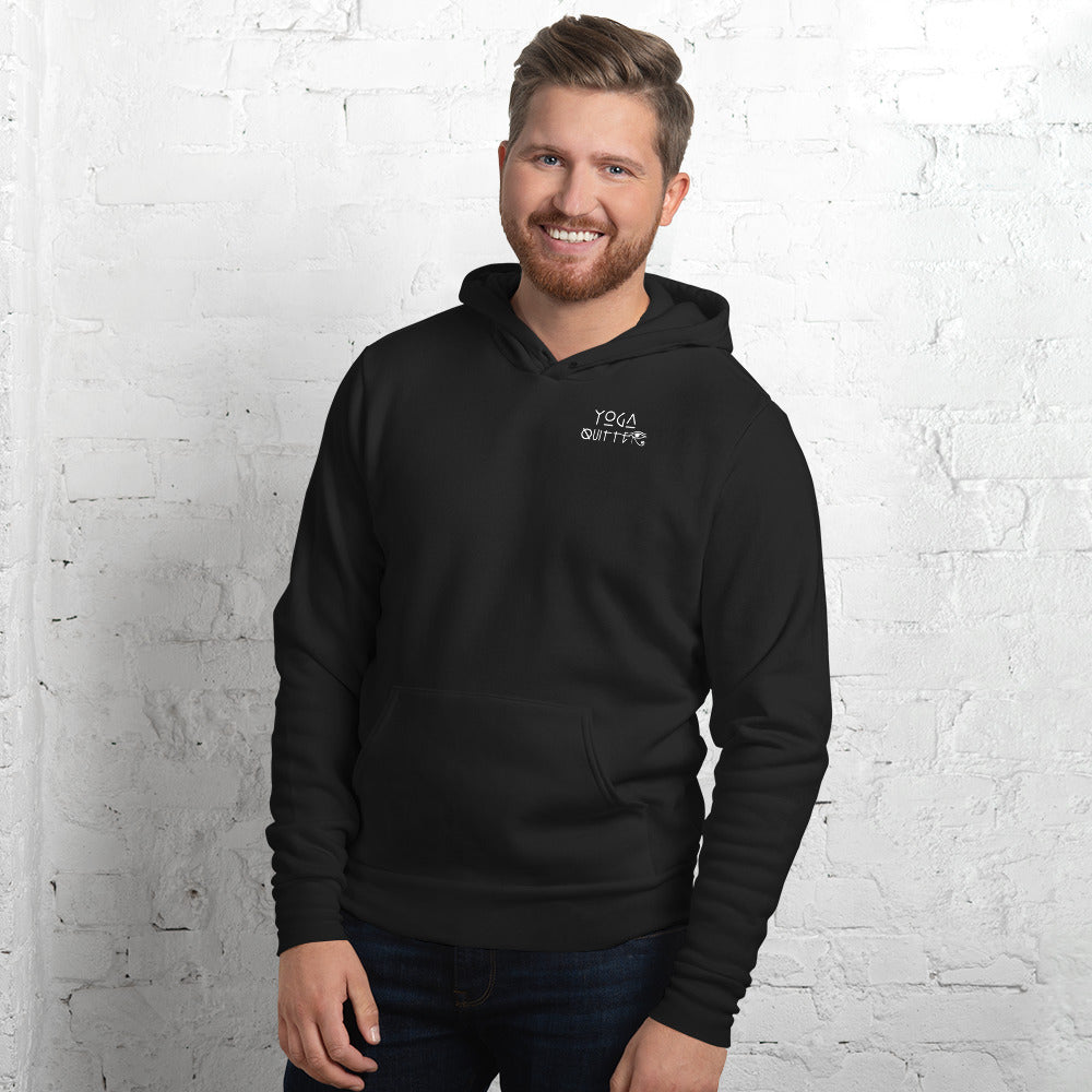 Yoga Quitter Unisex Fleece Hoodie