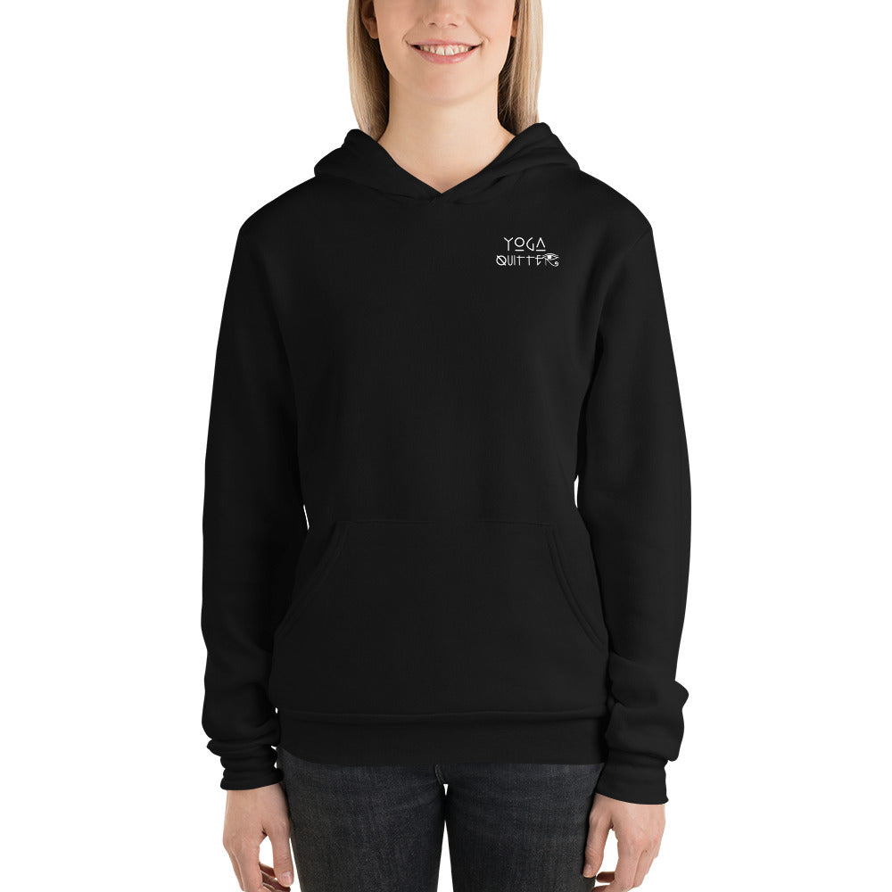 Yoga Quitter Unisex Fleece Hoodie