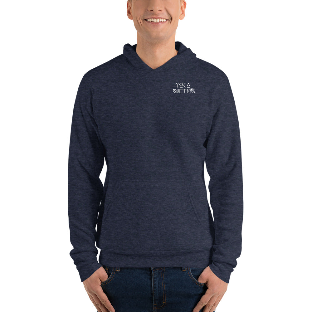 Yoga Quitter Unisex Fleece Hoodie