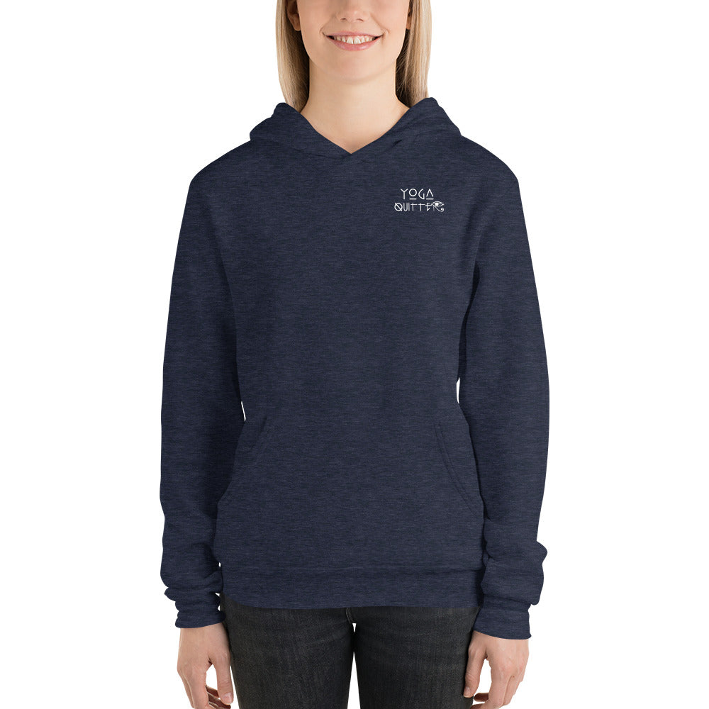 Yoga Quitter Unisex Fleece Hoodie