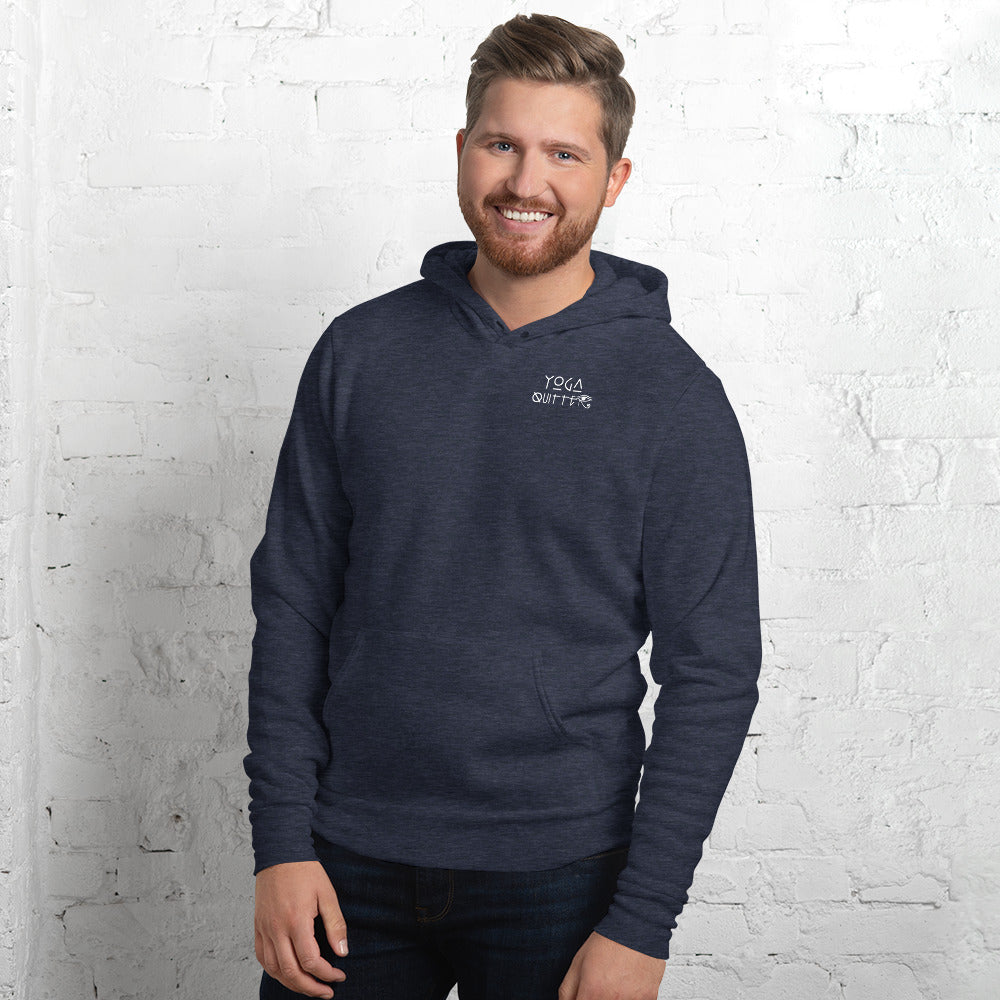 Yoga Quitter Unisex Fleece Hoodie