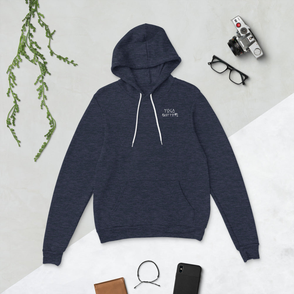 Yoga Quitter Unisex Fleece Hoodie