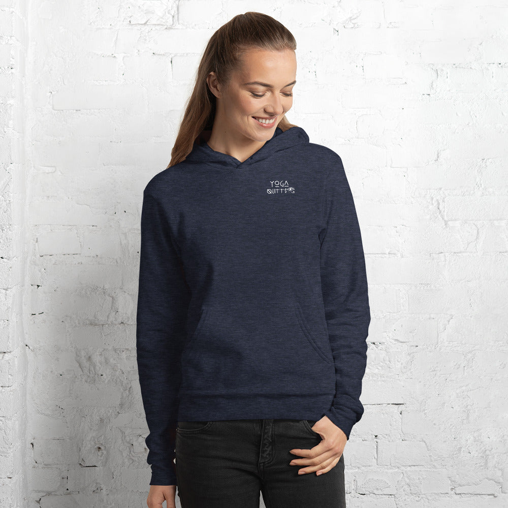 Yoga Quitter Unisex Fleece Hoodie