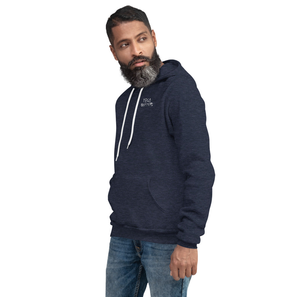 Yoga Quitter Unisex Fleece Hoodie
