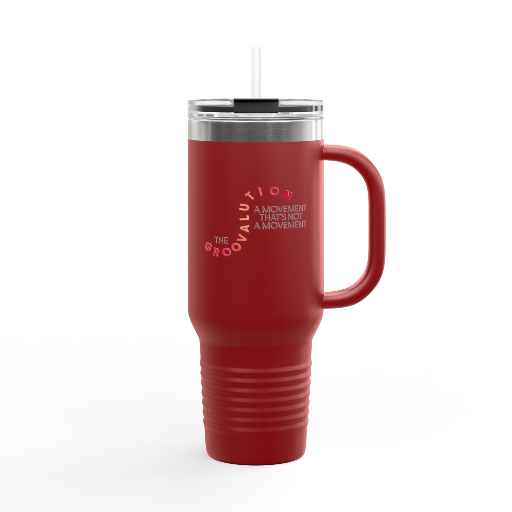 The Groovalution Movement Insulated Travel Mug - Red