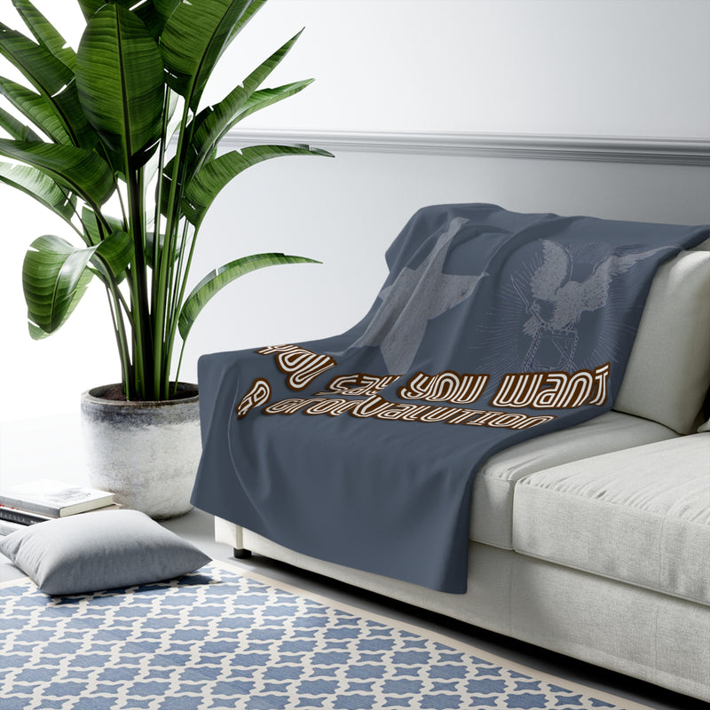 The Groovalution Sherpa Fleece Blanket