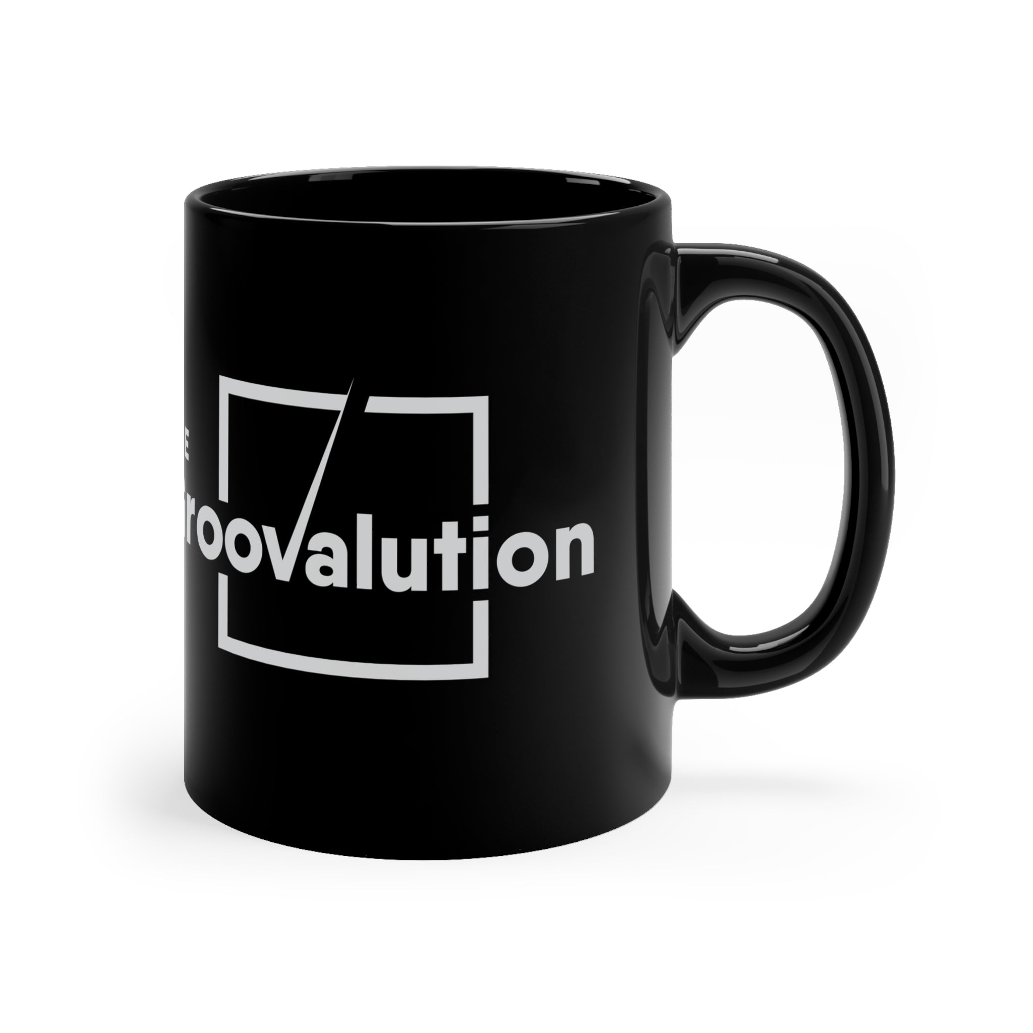 The Groovalution Black Mug