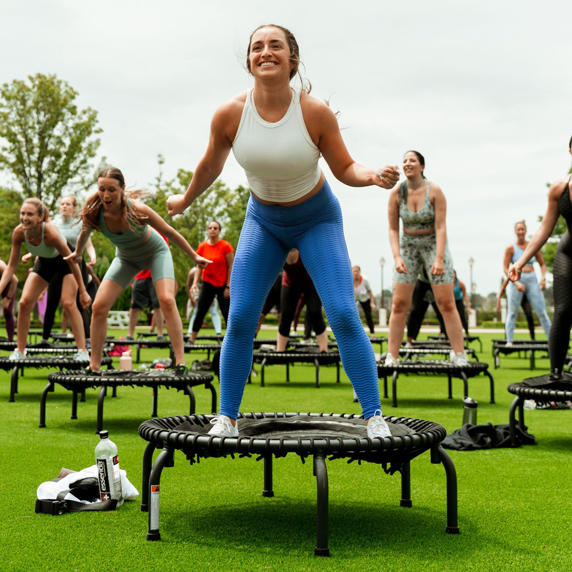 JumpSport 350 PRO Steel-Frame Rebounder Fitness Trampoline