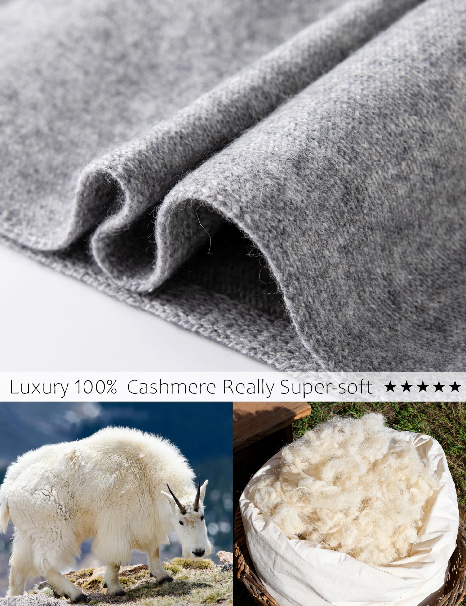 100% Cashmere Wrap Shawl Scarf