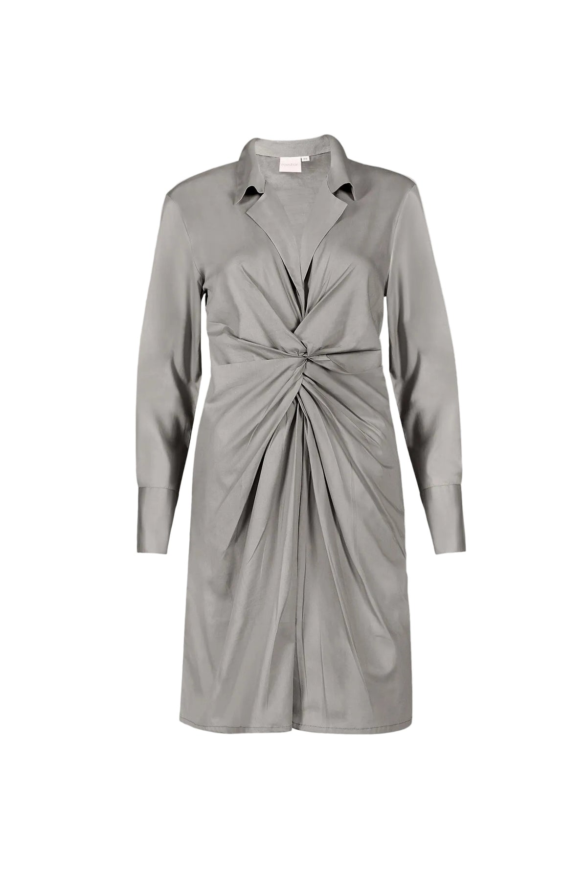 Front Twist Dress in Ecru