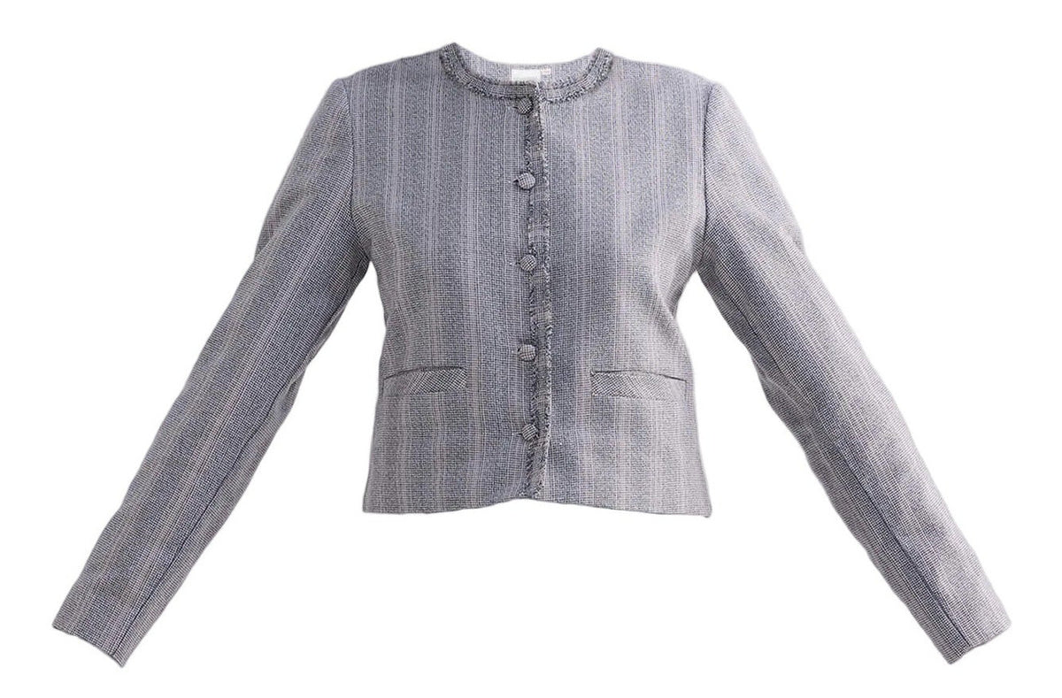 Lady Jacket in Grey Cotton Tweed