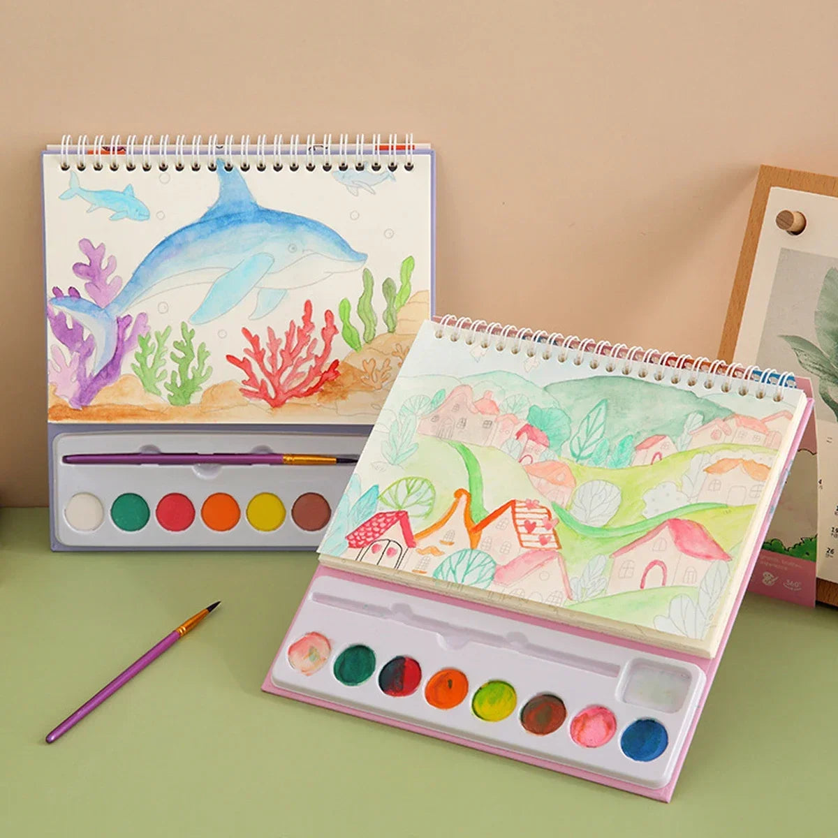 Watercolor Coloring Book