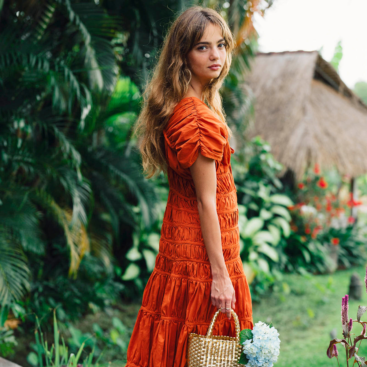 The Srikandi Maxi Dress In Sienna Brown