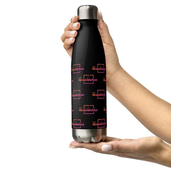 Insulated Designer Groovalution Shield Stainless Steel Water Bottle