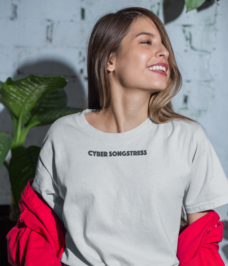 Cyber Songstress Iconic Badge T- Shirt