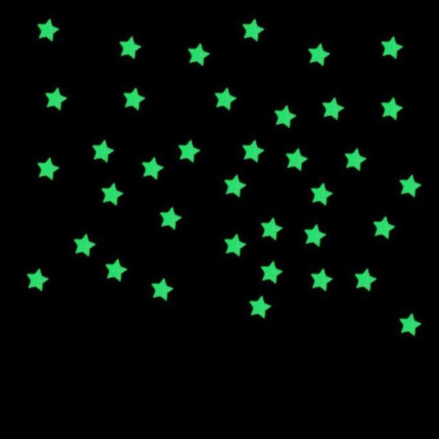 Kids Bedroom Fluorescent Glow Stars