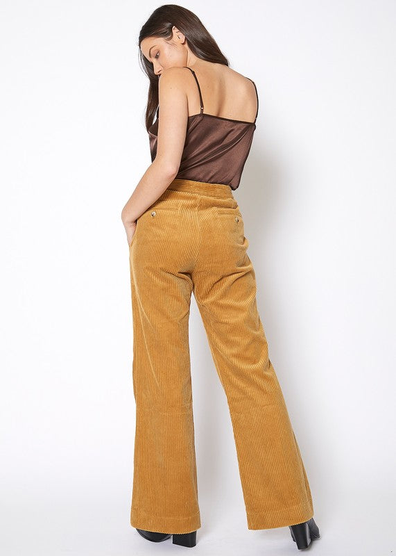 Heaven You Are In Corduroy Wide Leg High Waist Pants