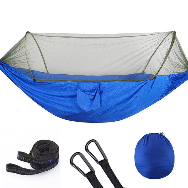 Campers Quick Opening Hammock With Mosquito Net