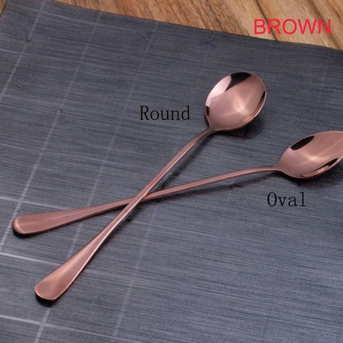 Long Handle Stainless Steel Decorative Spoons