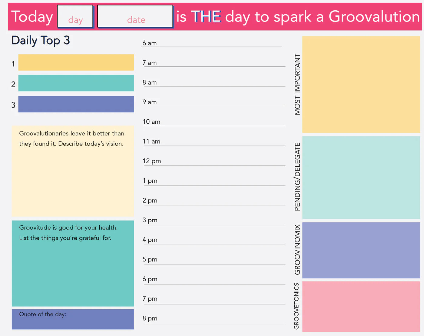 Daily Creativity Management Notepad Download