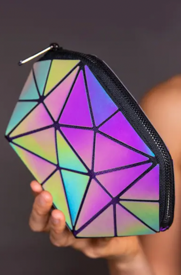 The Lumination Holographic Makeup Bag