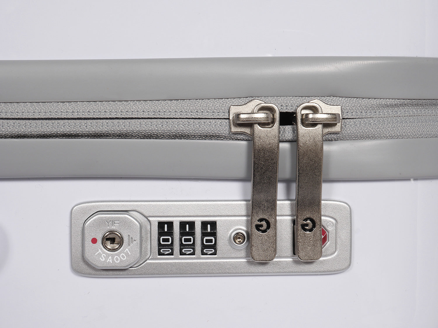 Pink & Blue on Silver Groovalution Suitcase