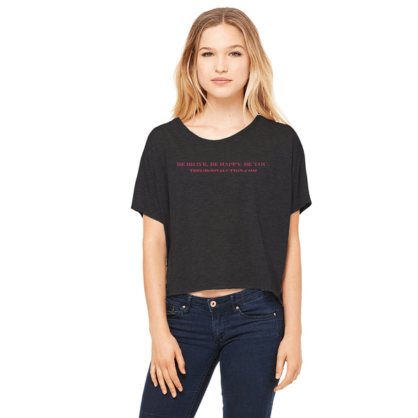 Be Brave Ladies' Flowy Boxy T-Shirt