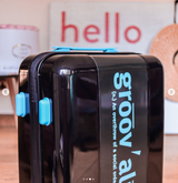 Black & Blue Groovalution Suitcase