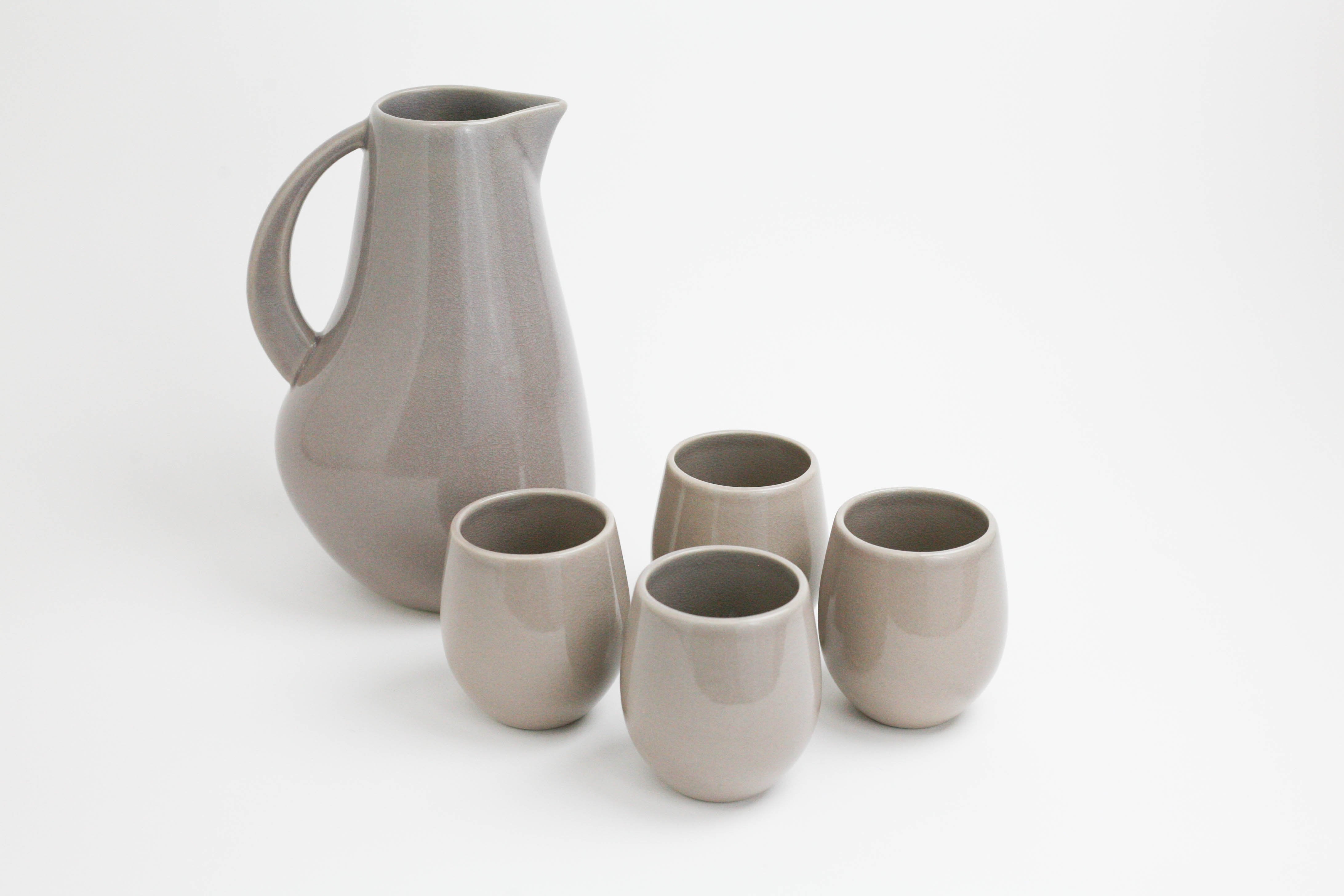 Pitcher and Stemless Drink Set