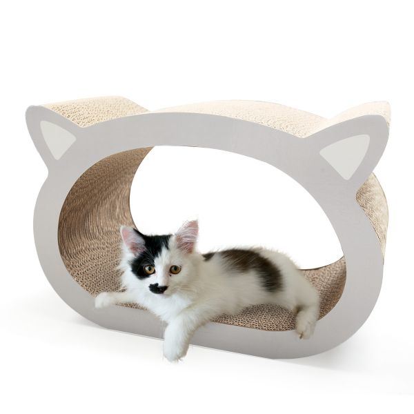 Cat Head Shaped Cardboard Cat Scratching Lounge