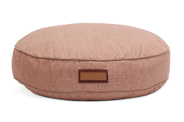 Round Pet Bed in Pittie Pink