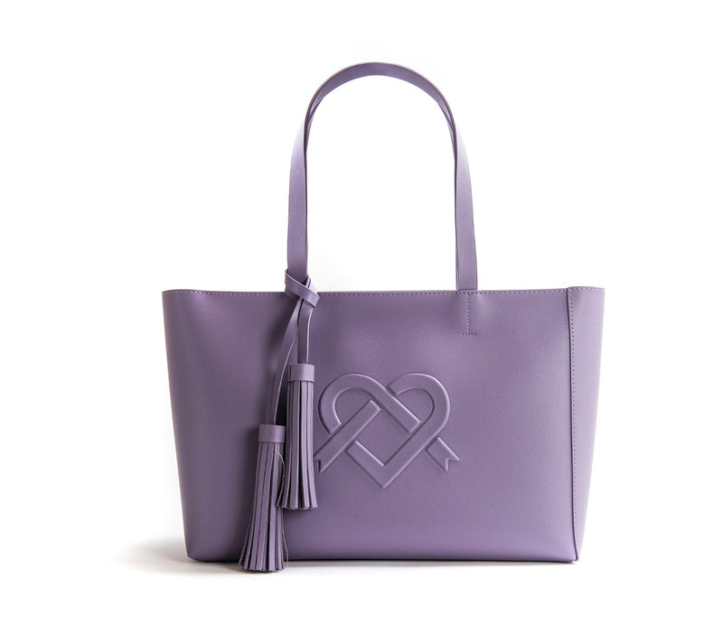 Tippi Lilac Vegan Leather Tote Bag