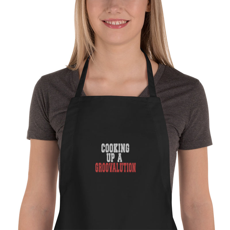 The Groovalution Embroidered Apron