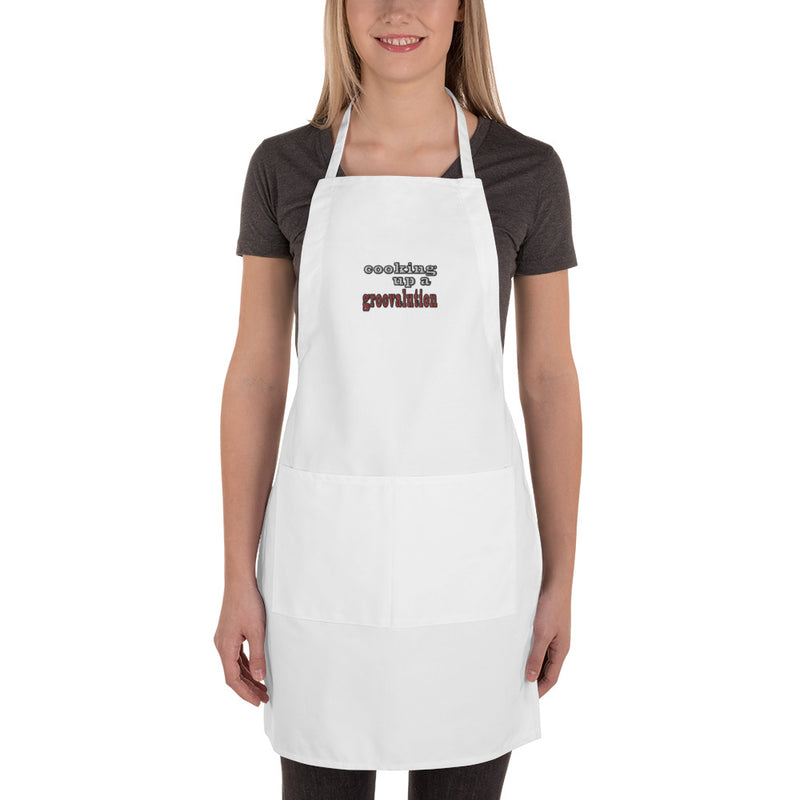The Groovalution Embroidered Apron