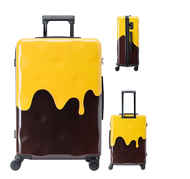 Artist Spill On Distressed Luggage