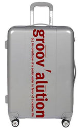 Grey and Scarlet Groovalution Suitcase